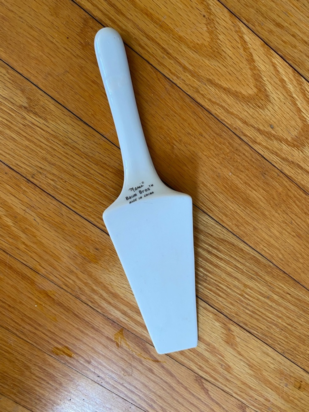 Polka Dot Handle Ceramic Cake Server-Children of The Inner Light Marci - Picture 2 of 5
